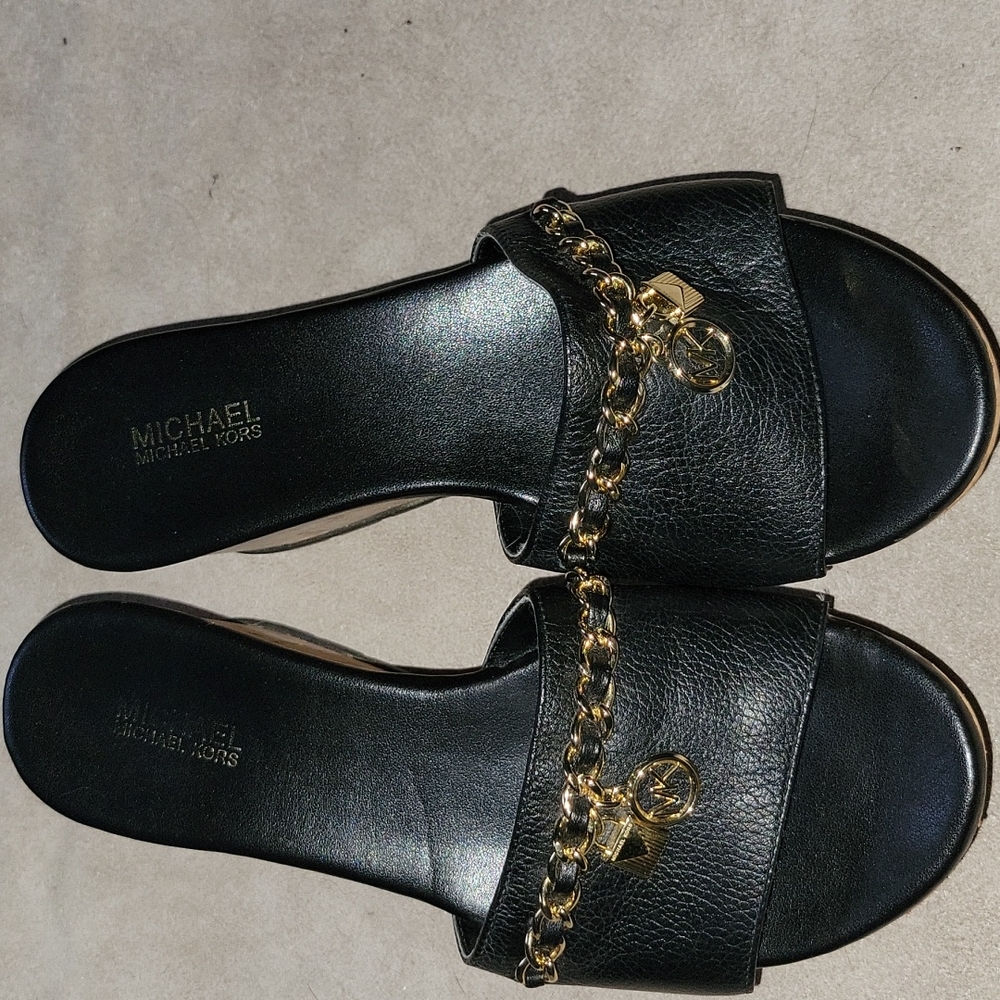 Michael Kors Black Wedges - Size 5